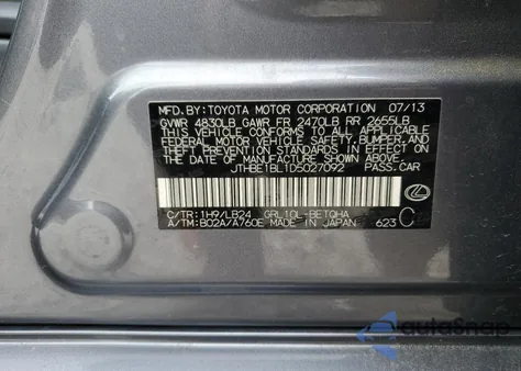 2013 Lexus Gs 350 from USA, damaged, VIN JTHBE1BL1D5027092